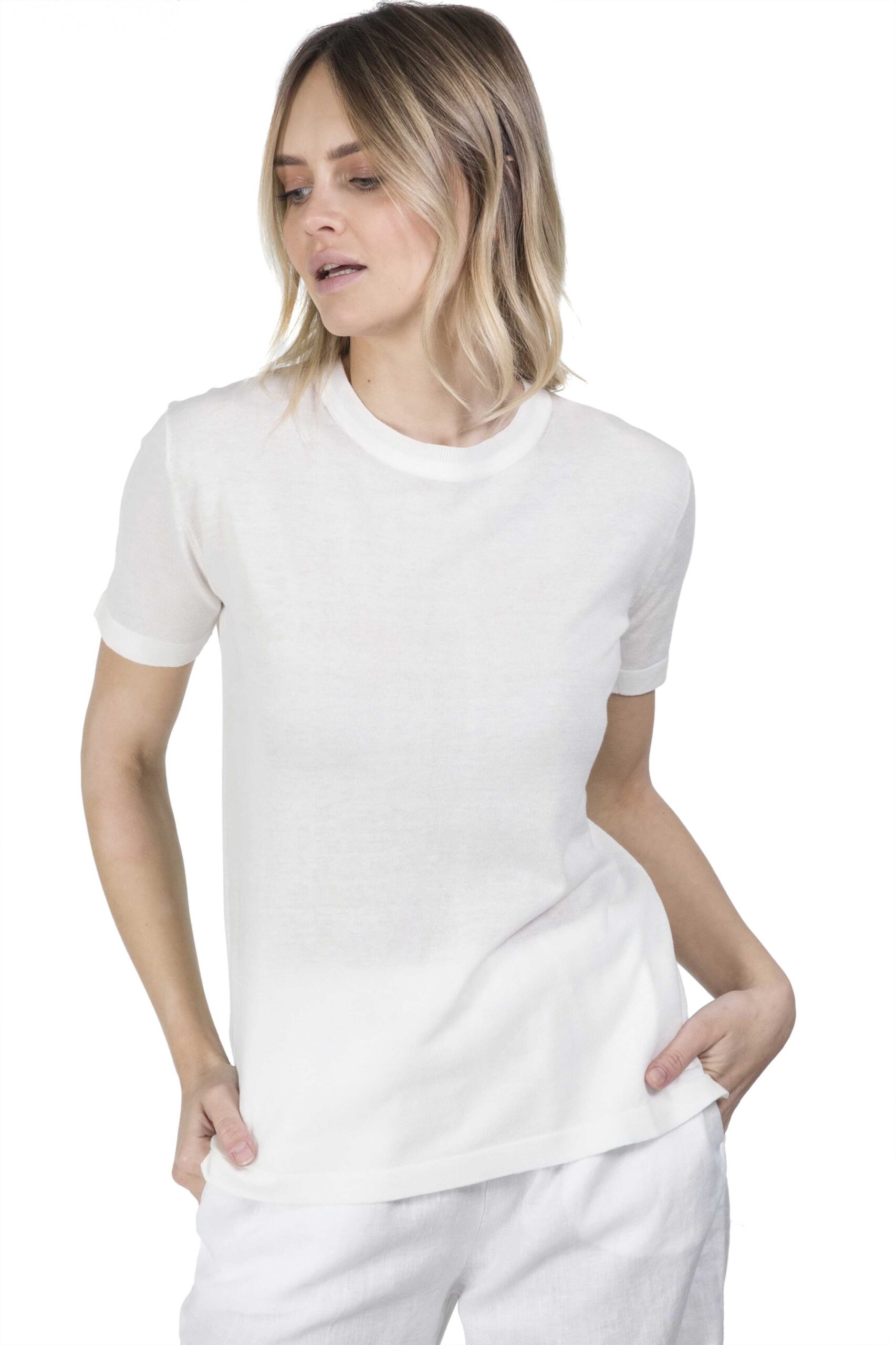 ASPESI T-shirt in puro cotone variante colore Bianco