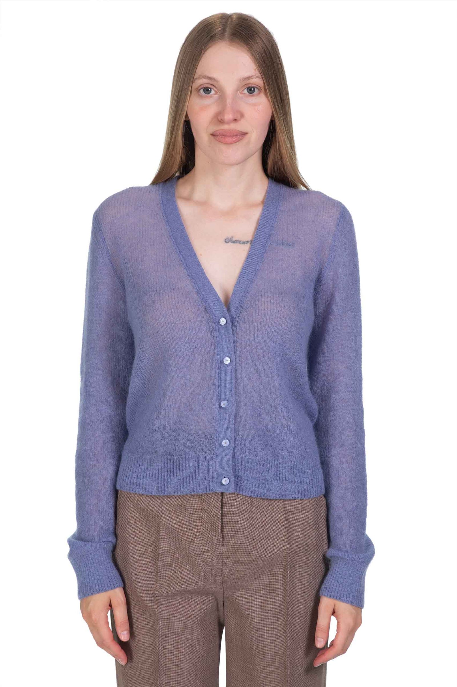 MAX MARA STUDIO cardigan in garza mohair ACCORTA - Gemma Boutique