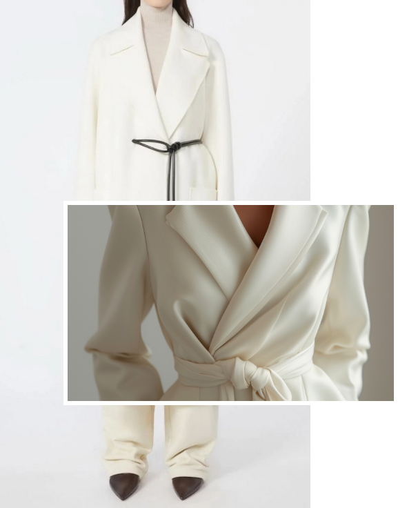 Focus in Cappotto Max Mara Bianco