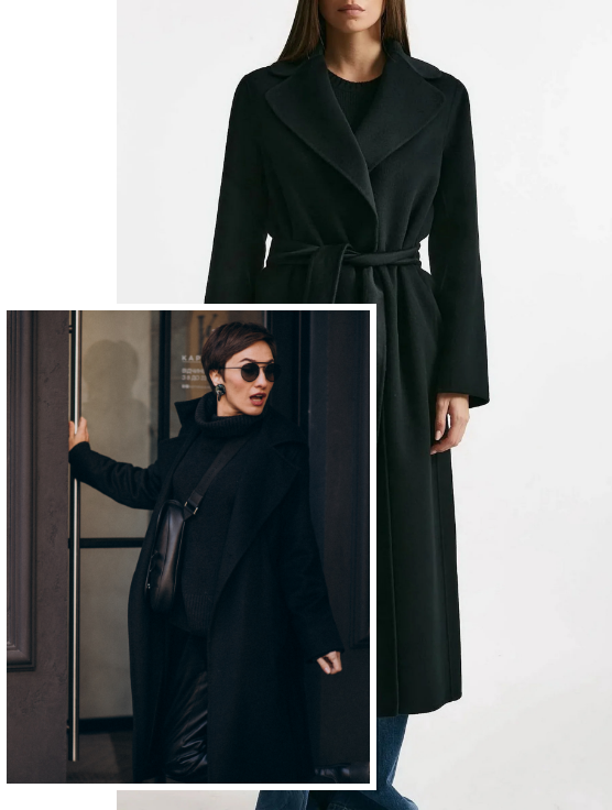 Focus in Cappotto Max Mara Nero